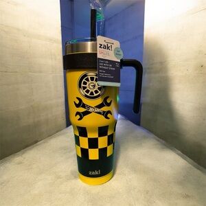 Zak! hotwheels Racing Themed Tumbler with Straw 40oz